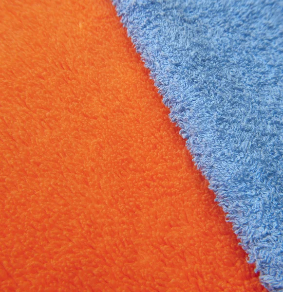 Orange and Blue Cloth Texture — Stock Photo, Image