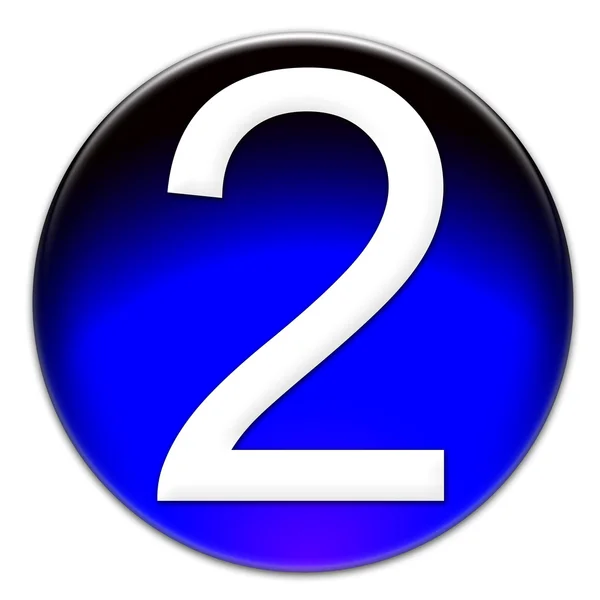 Két szám üveges button — Stock Fotó