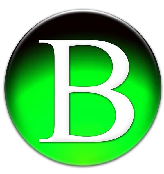 Буква B — стоковое фото