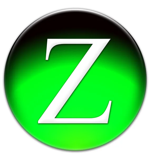 Значок буквы Z — стоковое фото