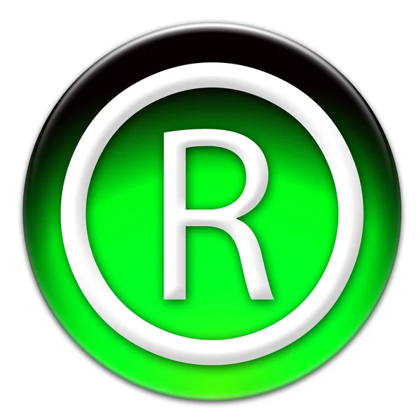 Registered mark icon — Stock Photo, Image