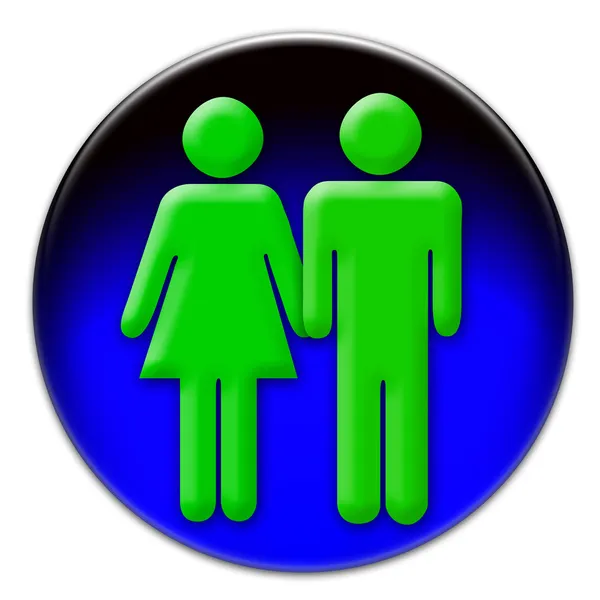 Man and woman icon — Stock Photo, Image