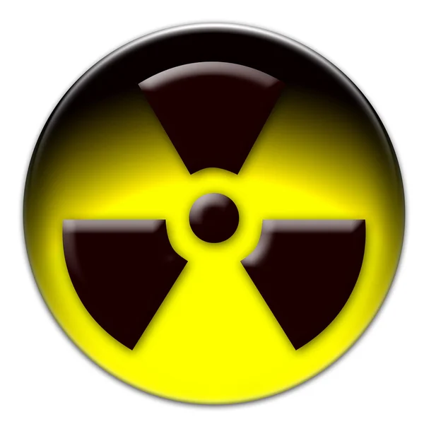 Символ радиационной опасности — стоковое фото