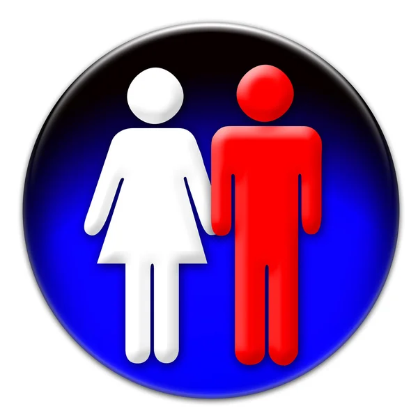 Man and woman icon — Stock Photo, Image