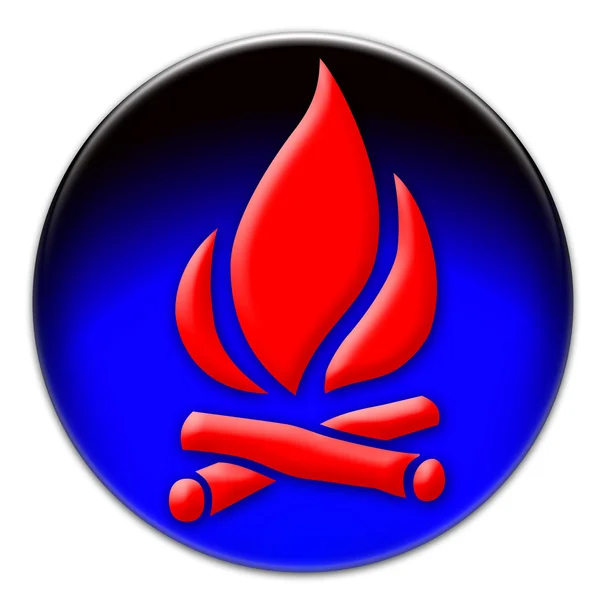 Rote Feuersymbole — Stockfoto