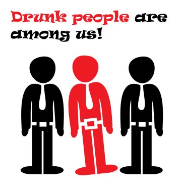 Drunk people clipart