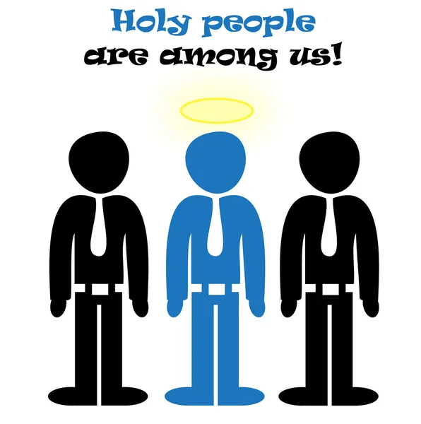 Holy people — Stock Vector