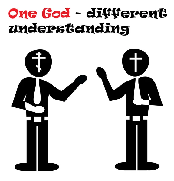 Différentes croyances religieuses — Image vectorielle