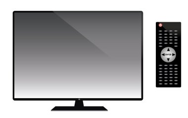 LCD tv uzaktan kumanda vektör çizim ile