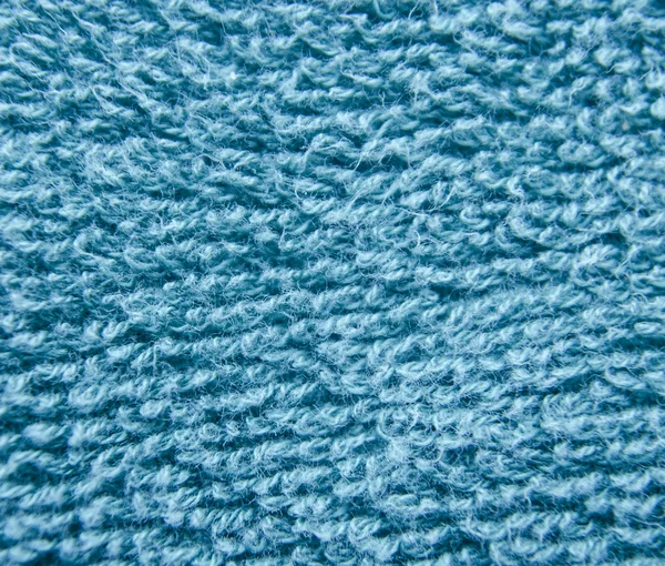 Blue fluffy cloth close view — Stock Photo, Image