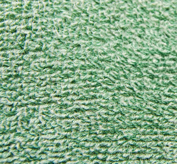 Green fluffy cloth — Stock Photo, Image