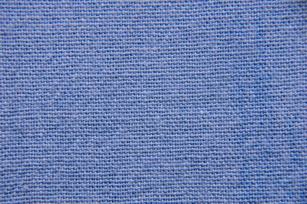 Zobrazení makra s modrou tkaninou — Stock fotografie
