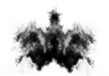 Rorschach test mürekkep lekesi, psikoloji test kartı kavramsal illüstrasyon