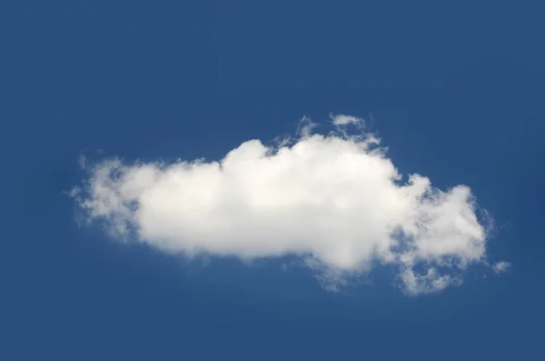 Einzelne Wolke Vereinzelt Über Blauem Himmel Hintergrund Weiße Wolke Foto — Stockfoto