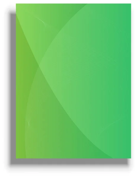 Presentation Cover Template Green Vector Background — Vettoriale Stock