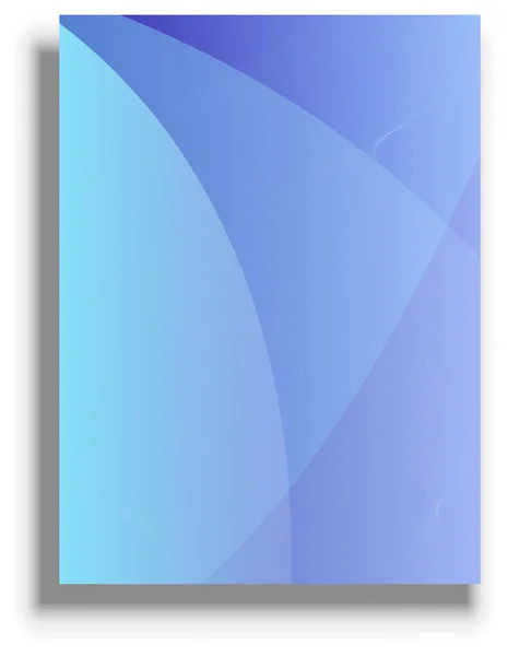 Presentation Cover Template Blue Vector Background — Stok Vektör