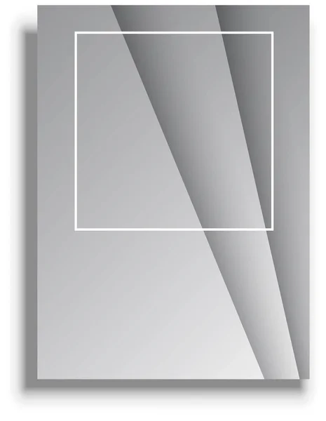 Presentation Cover Template Grey Vector Background — Stockový vektor