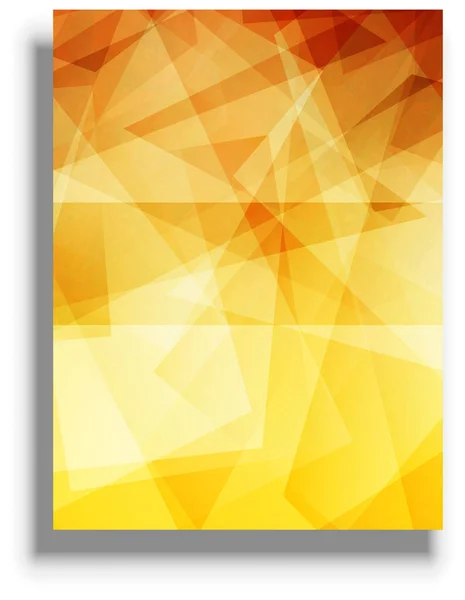 Presentation Cover Template Red Yellow Vector Background — Vetor de Stock