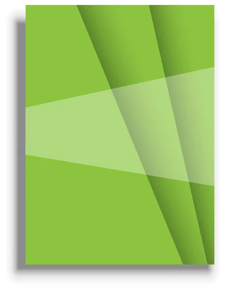 Presentation Cover Template Green Vector Background — Stok Vektör