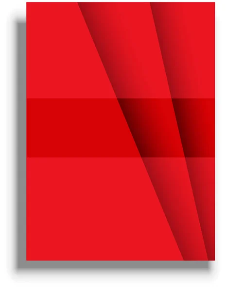 Presentation Cover Template Red Vector Background — ストックベクタ