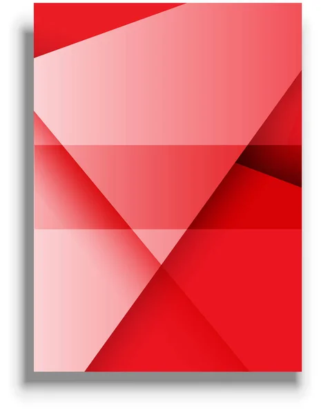 Presentation Cover Template Red Vector Background — Archivo Imágenes Vectoriales