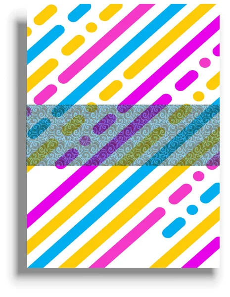 Presentation Cover Template Colored Vector Background — Stockvektor