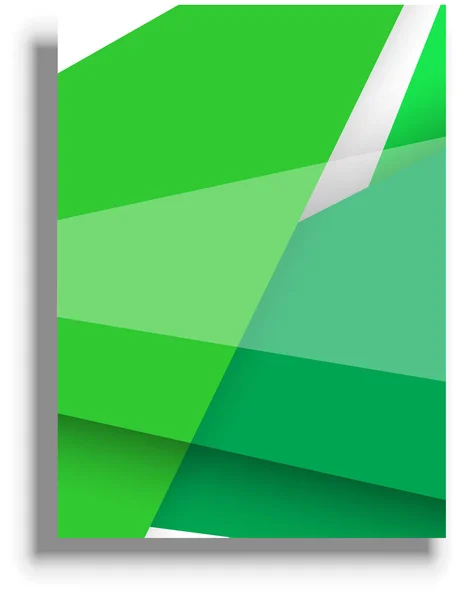 Presentation Cover Template Green Vector Background — Image vectorielle