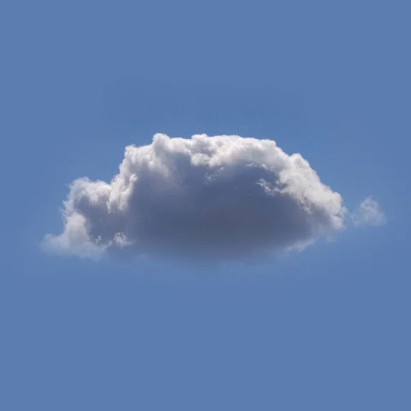 White Clouds Isolated Blue Sky Background Fluffy Cloud Shape Photo — Stockfoto