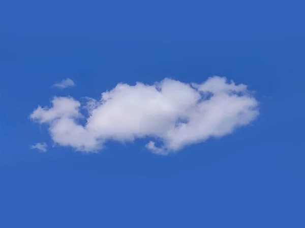 Enkele Wolk Lucht Wolk Vorm Foto Witte Zomerwolk — Stockfoto