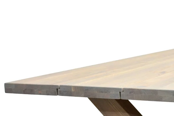 木制餐桌表面 天然木制家具背景 实木台面 — 图库照片