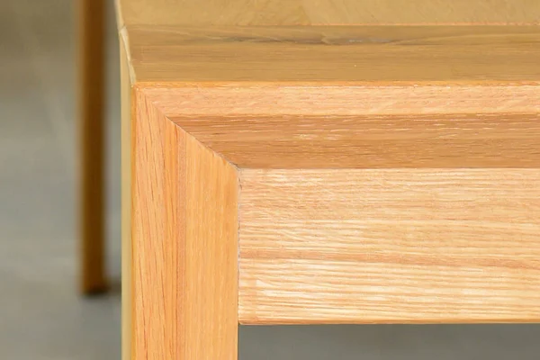 Dřevěný Povrch Stolu Přírodní Dřevo Eko Nábytek Zblízka Stůl Nohy — Stock fotografie