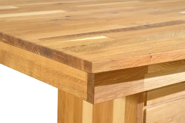 Holztischoberfläche Naturholzmöbel Schließen Ansicht Foto Hintergrund Tischplatte Und Beine Aus — Stockfoto