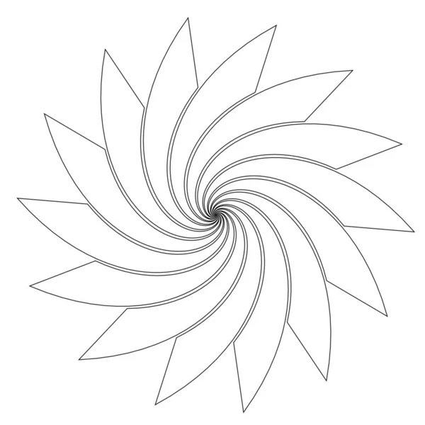 Forma Espiral Isolada Sobre Fundo Branco — Fotografia de Stock