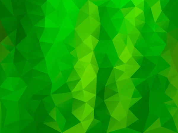 抽象的な緑色の三角形の幾何学的な背景. — ストックベクタ