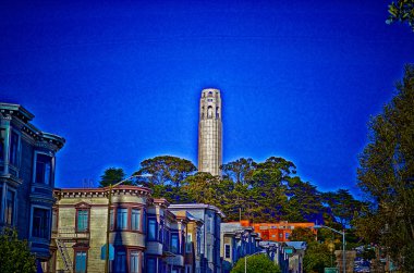 Coit Tower, San Francisco clipart
