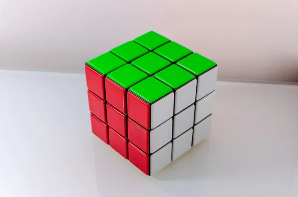 Successfully Solved Rubiks Cube — Stock Photo, Image