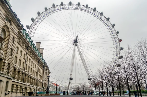 Het london eye panoramisch wiel — Stockfoto