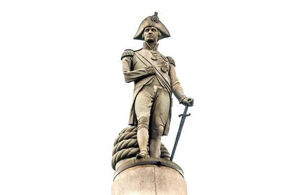 Estátua de Nelson na Trafalgar Square, Londres, Reino Unido — Fotografia de Stock