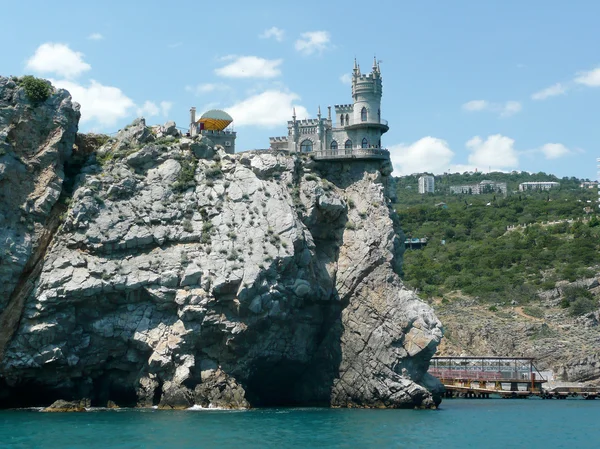 Swallow's Nest, Scenic Castle over the Black Sea, Yalta, Crimea, — Stock Photo, Image