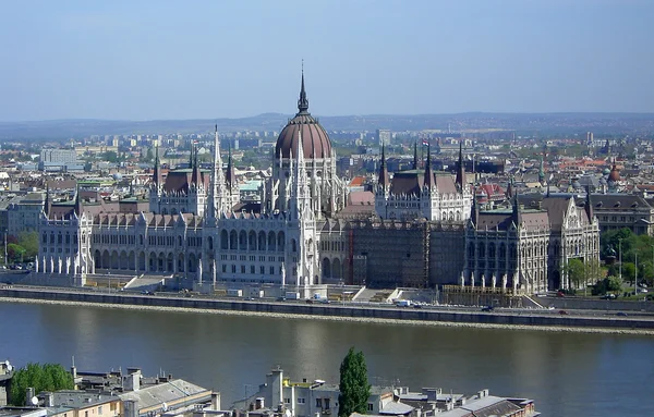 Palast der Kultur und Wissenschaft in der Abenddämmerung, Warschau, Polen — Stockfoto