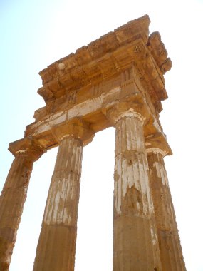 Temple of Castor and Pollux, Agrigento, Italy clipart