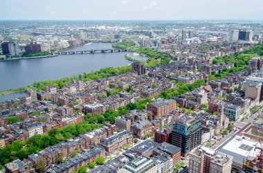 beacon hill bölgesinde, boston, ABD havadan görünümü