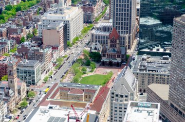 copley Meydanı, boston havadan görünümü
