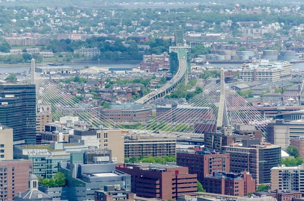 Luftaufnahme von Central Boston — Stockfoto