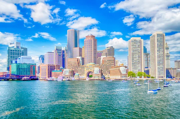 Boston Skyline. Fotos De Bancos De Imagens