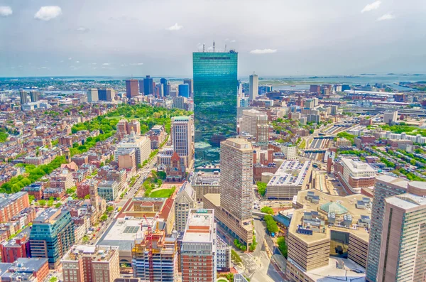Luftaufnahme von Central Boston, USA — Stockfoto