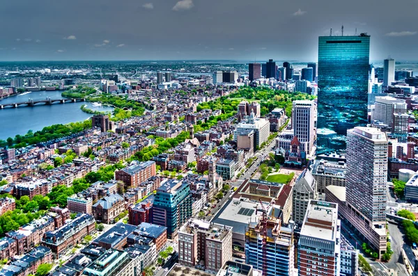 Vista aérea do centro de Boston, EUA — Fotografia de Stock