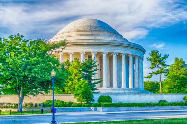 Jefferson Memorial ve Washingtonu DC — Stock fotografie