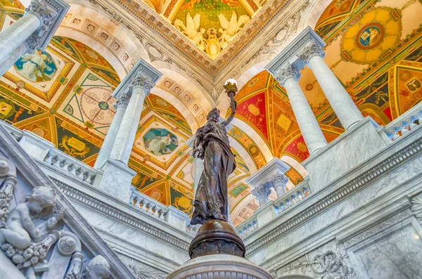 Library of Congress Main Hall Washington DC — Stock Photo, Image