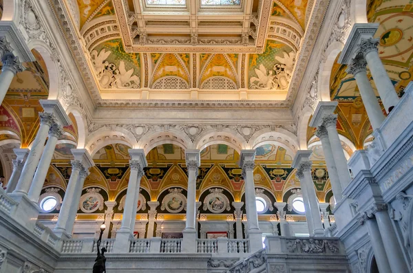 Library of Congress Main Hall Washington DC — Stock Photo, Image